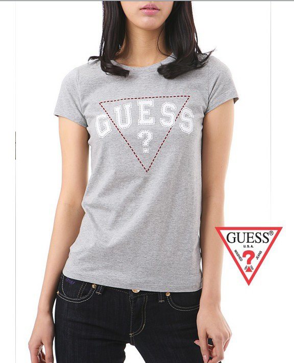 Guess short round collar T woman S-XL-058